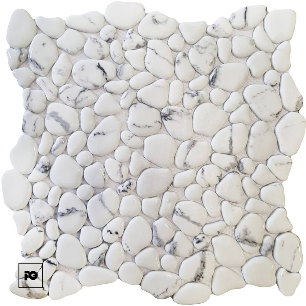 Malla decorativa hypnotic de vidrio reciclado 30 5 x 30 5 cm-tiles-ok | Plomería García